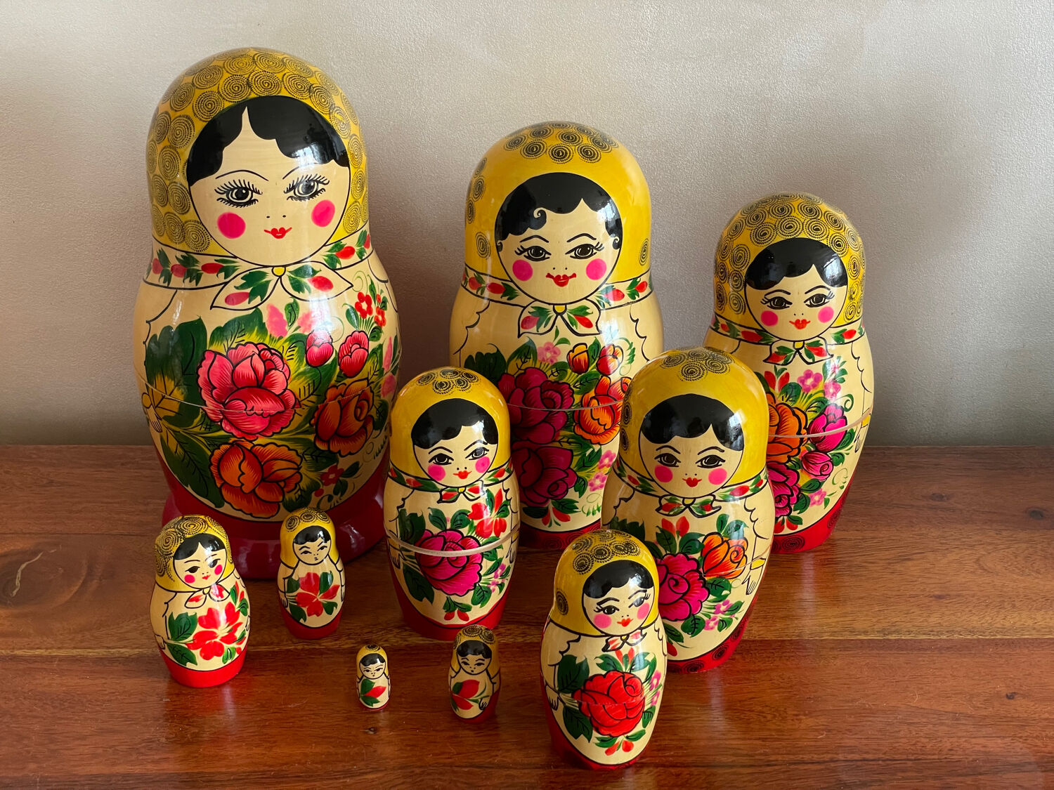 Russian dolls 10 pieces