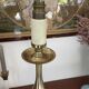 Vintage baluster lamp in golden brass 51cm
