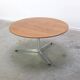 Circular coffee table in oak by Arne Jacobsen for Fritz Hansen, 1960s