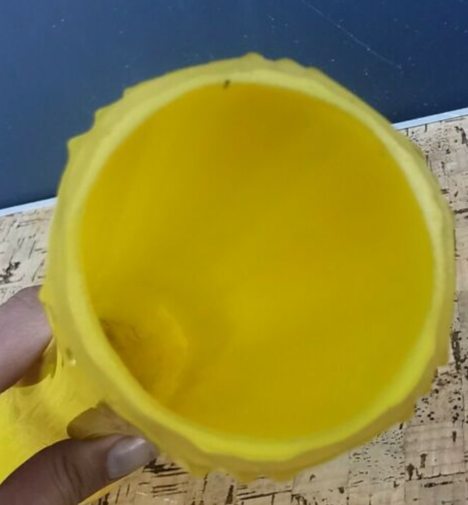 Vase soliflore 1930 yellow