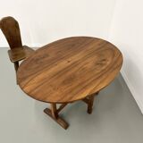 Antique winegrower's table in solid walnut