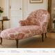 Méridienne ancienne de style Louis XV, restaurée