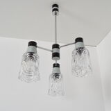 Chandelier du milieu du siècle par Drukov, 1960.