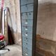Cabinet with 10 valves roneo industrial metal 1950 n2