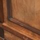 Antique English buffet/bookcase from the 19th century with original glass