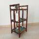Vintage standing shelf in bamboo and rattan 60s/70s