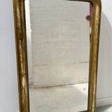 Louis Philippe mirror in wood and gilded stucco, 19th century
