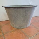 Old zinc basin 67cms in diameter