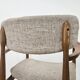 Swedish armchair in wood and fabric