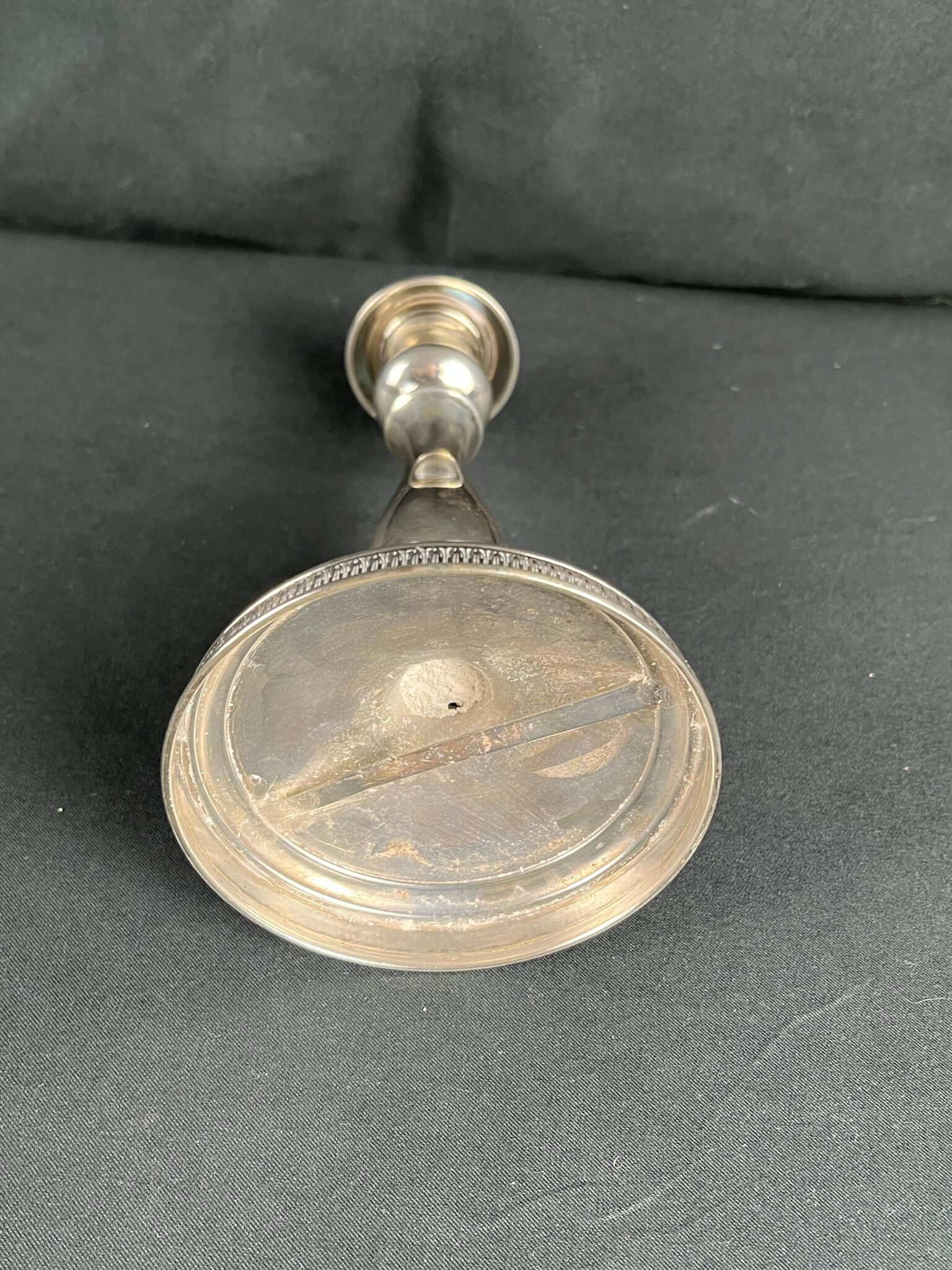 silver torch, hallmarked early 20th century