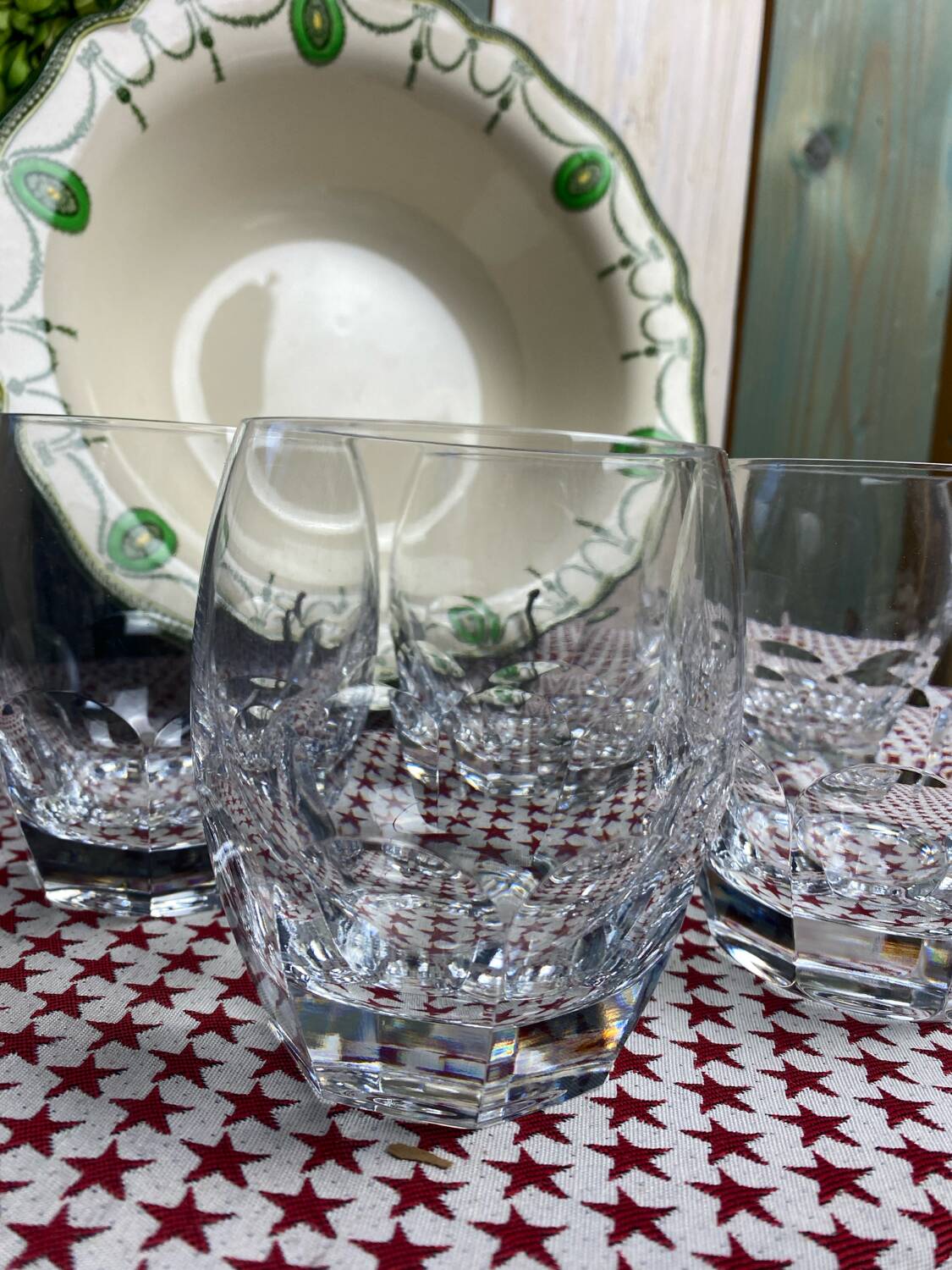 Lot de 5 gobelets en cristal