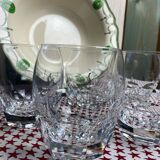 Set of 5 crystal cups
