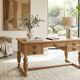 Bureau vintage en chêne massif sculpté – Style Renaissance