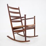Niels Eilersen Beech Rocking Chair, Denmark 1960s