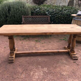 Solid oak monastery table