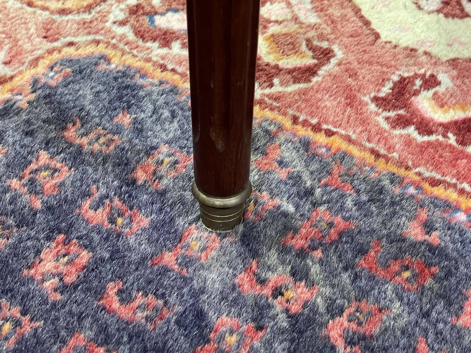 Louis XVI style bouillotte pedestal table from the 1950s