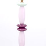 Ceramic column lamp pastel tones, 90s