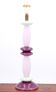 Ceramic column lamp pastel tones, 90s