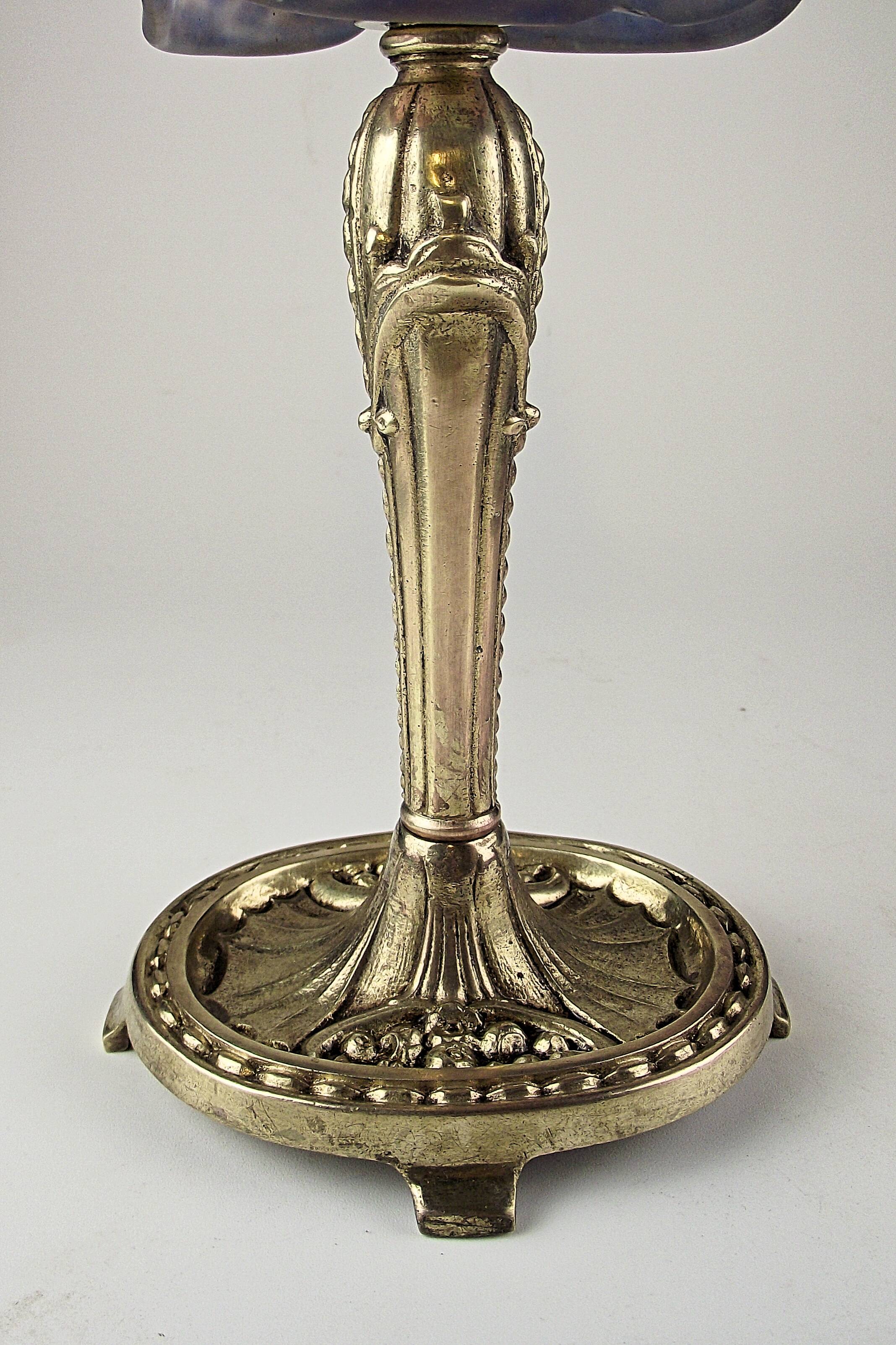 Art deco glass cloud lamp by muller frères