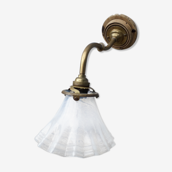 Tulip sconce opalescent glass