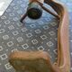 Chandelier Design Guillerme and Chambron in vintage oak