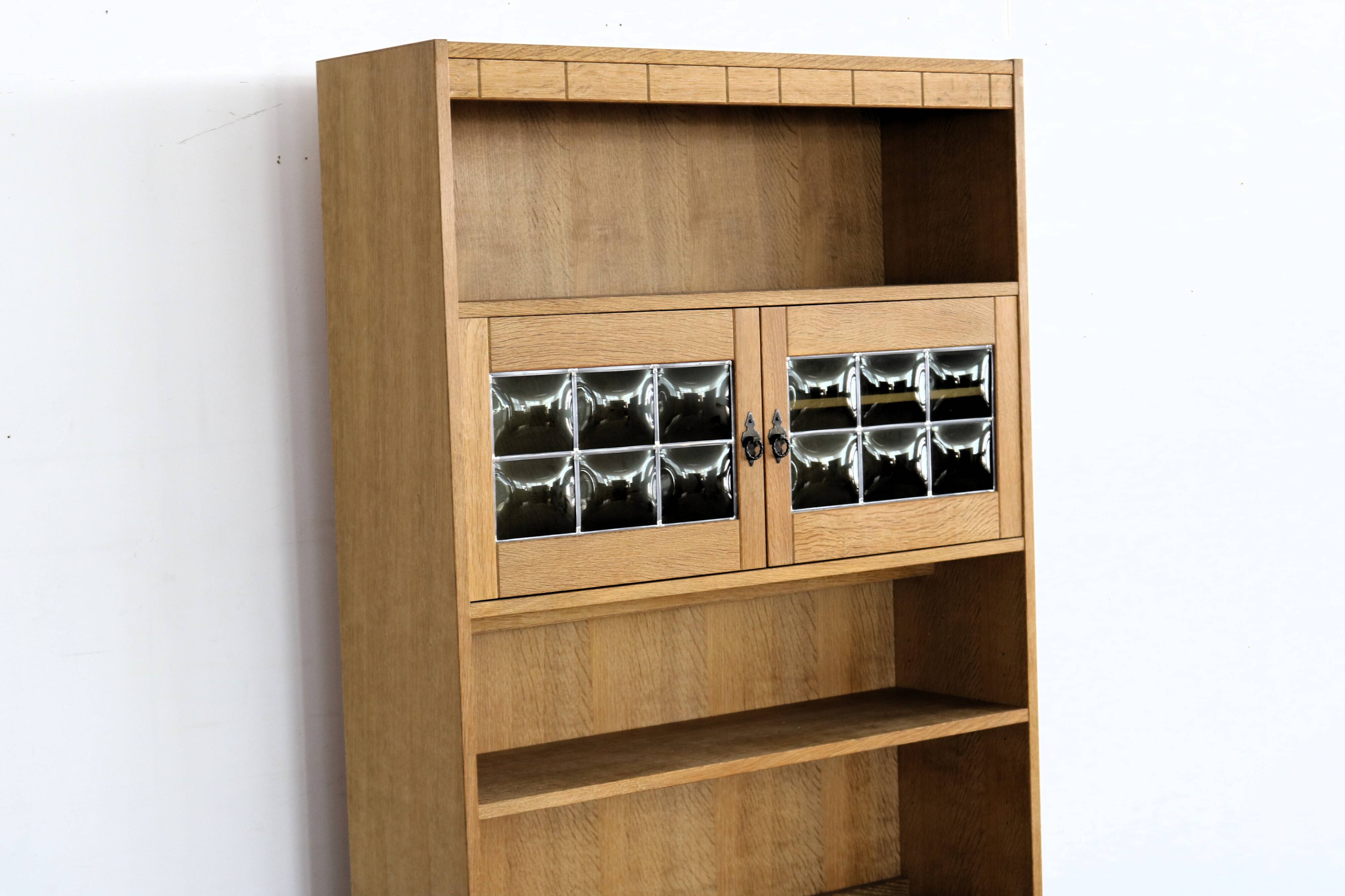 brutalist bookcase | wall cabinet | oak | 60s | Danish (2)