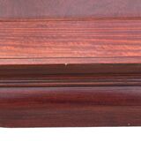 table in natural varnished quince wood