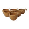 Set of 6 tea cups, Grès Village France CNP