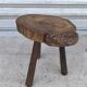 Solid oak tripod stool 1960