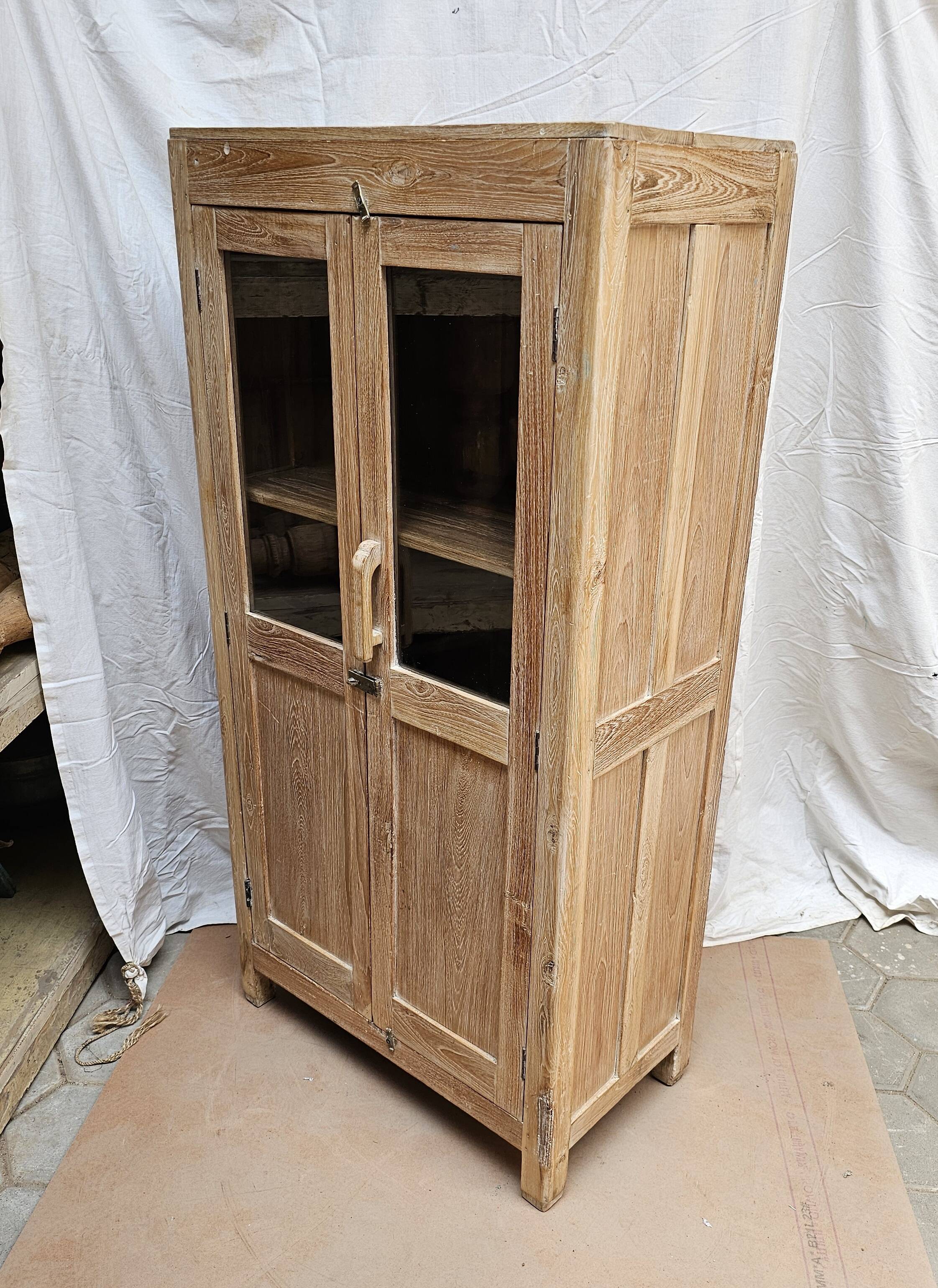 Natural Burmese teak sideboard