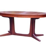 Vintage Baumann oval table 1960 extendable