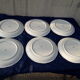 6 white asparagus plates in Gien diam 26.5 cm