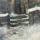 Tableau Peinture paysage enneigé