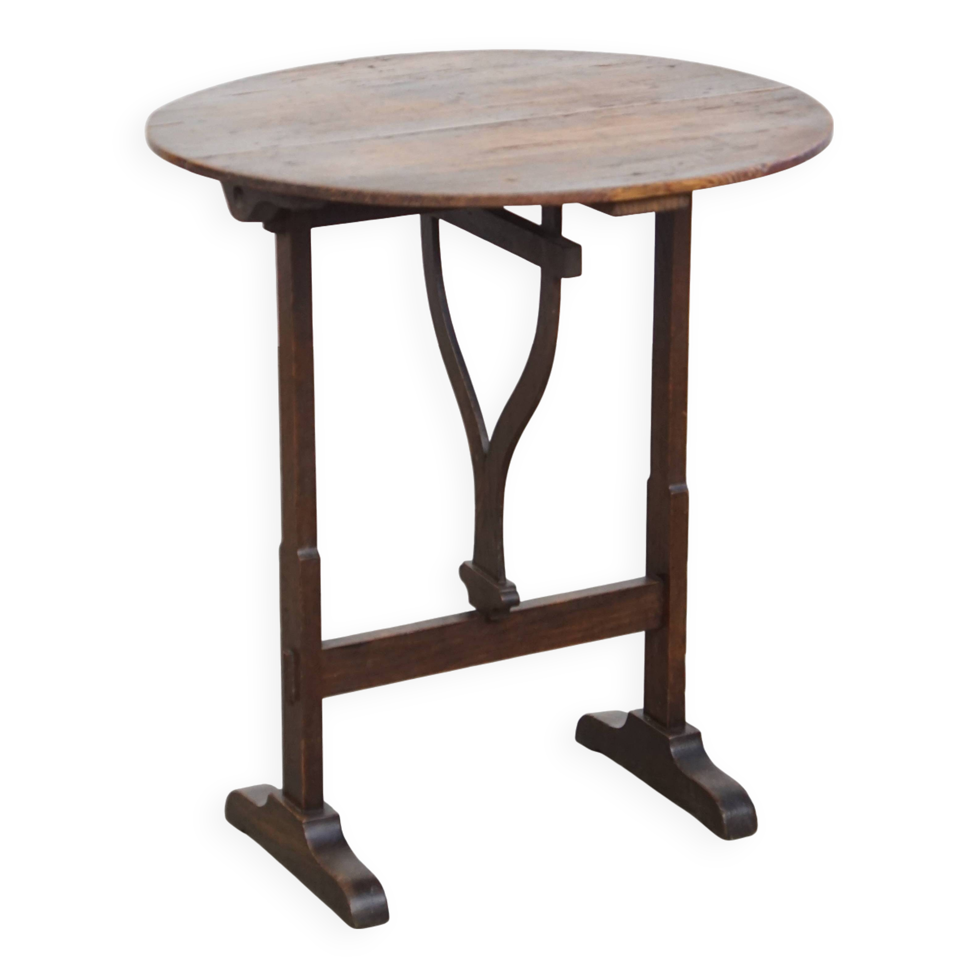 Antique early 19th century folding wine table
