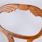 Ensemble Biedermeier restauré de quatre chaises en chêne et noyer, Vienne, Autriche, années 1820