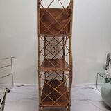 Rattan bookcase shelf