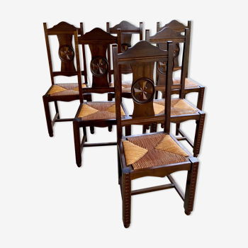 Set of 6 vintage chairs