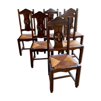 Set of 6 vintage chairs