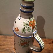 Bouteille à liqueur "Pineau" en faïence