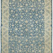 Handmade oriental contemporary 1980s 295 cm x 385 cm beige wool carpet