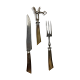 Household table 3 pieces leg XXth