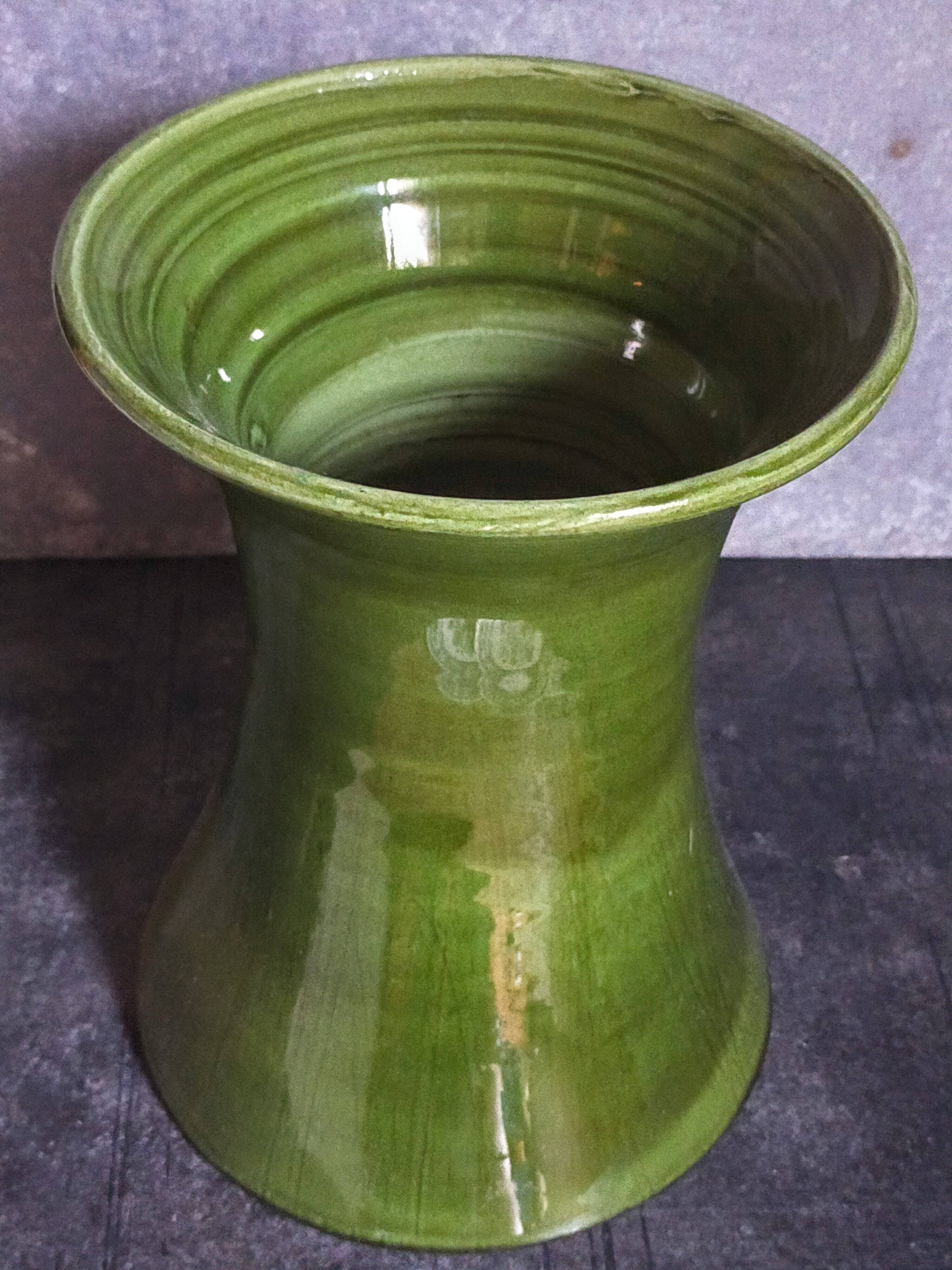 Vintage ceramic diabolo vase from the 1950s