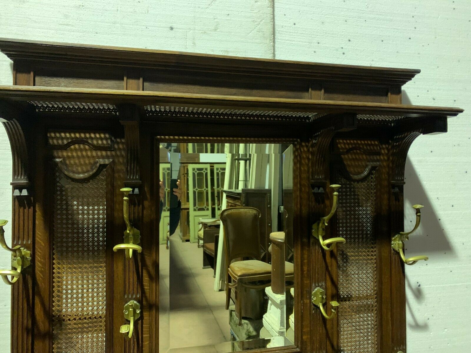 Louis XVI-style console coat rack Patères in 20th century bronze