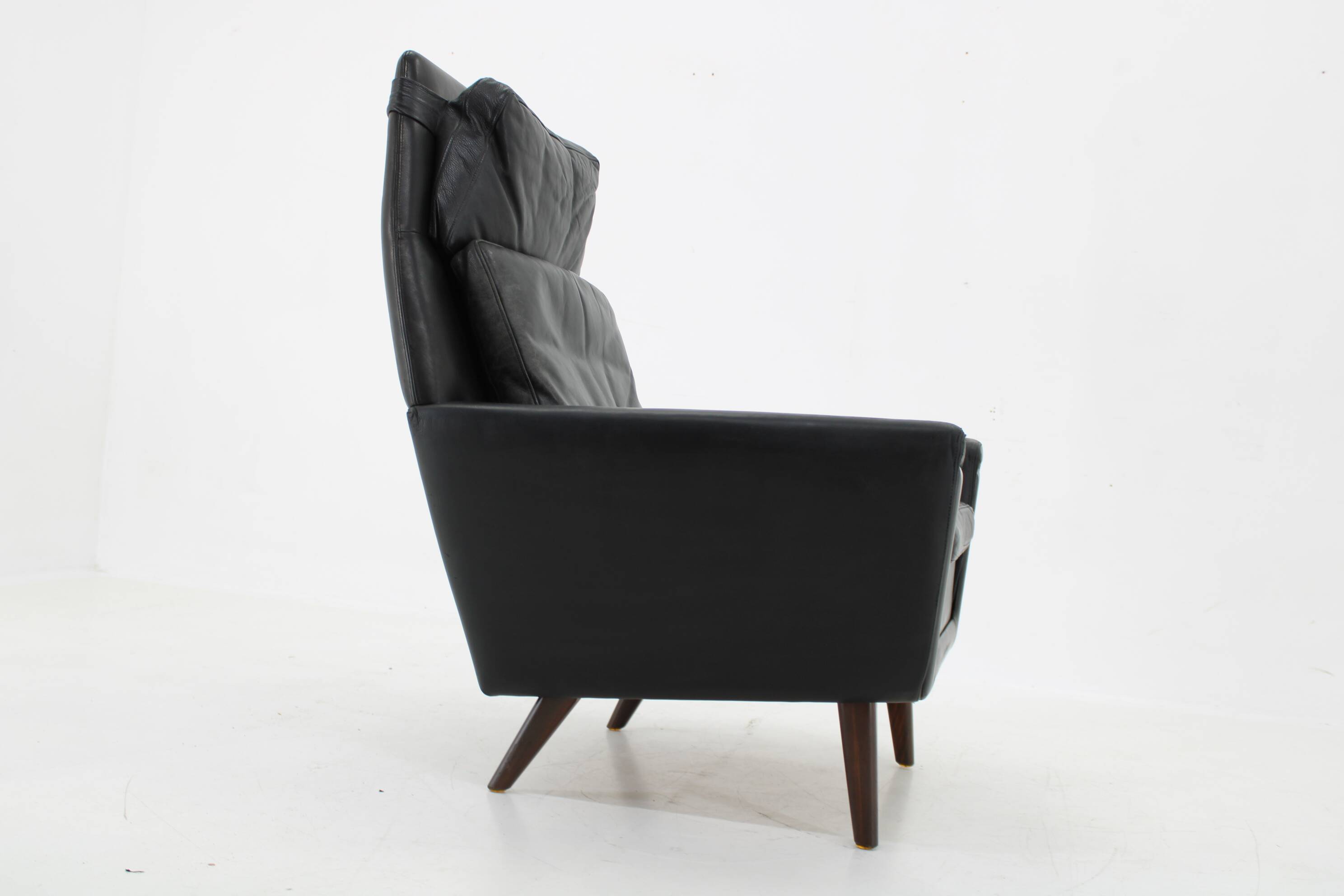 1970 Leather High Back Armchair , Denmark
