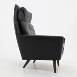 1970 Leather High Back Armchair , Denmark