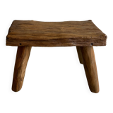 Stool in blond teak