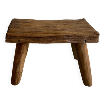 Stool in blond teak