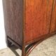 Brushed oak and bamboo sideboard 1970
