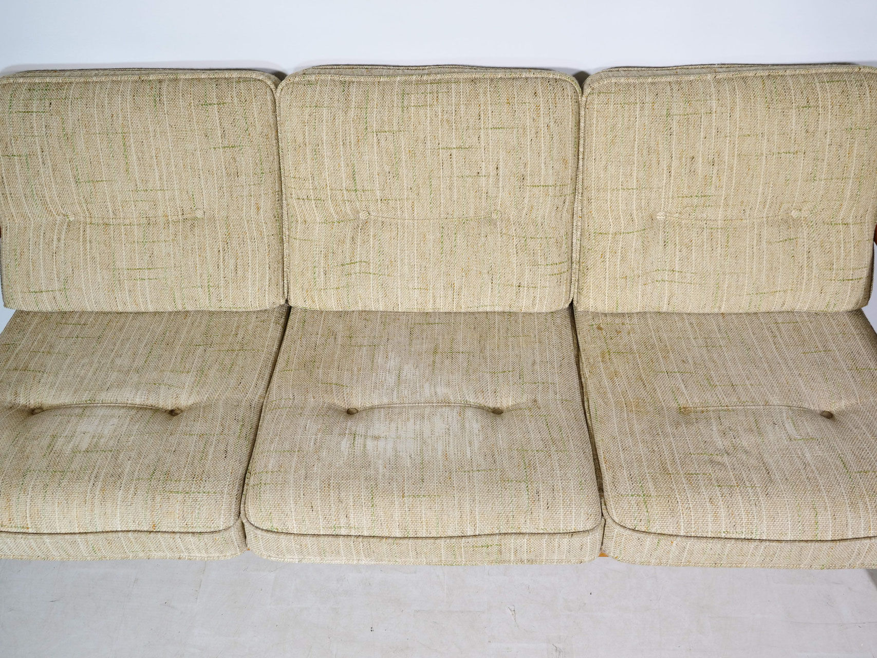 Vintage Scandinavian three-seater teak sofa, 1970s