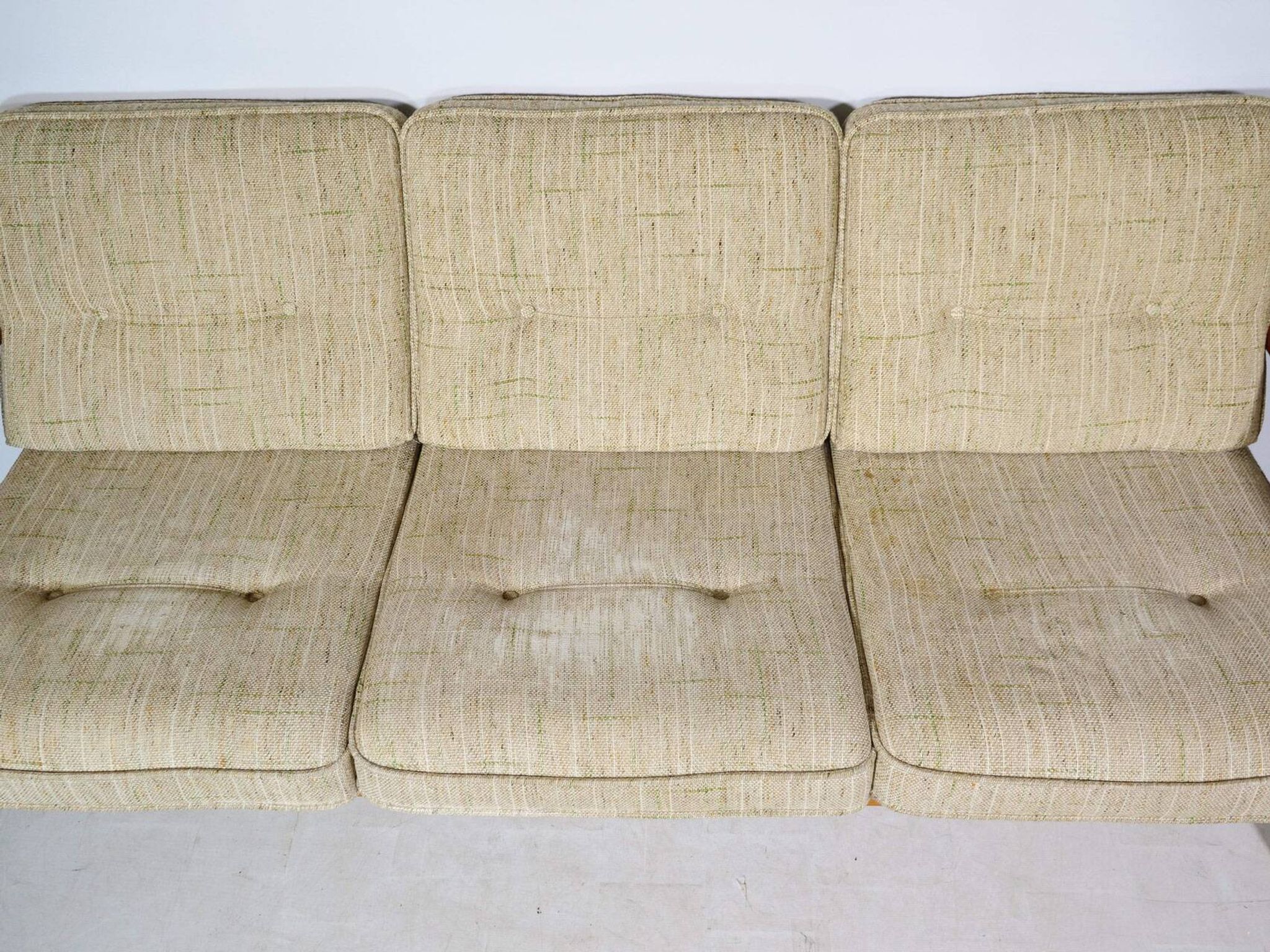 Vintage Scandinavian three-seater teak sofa, 1970s